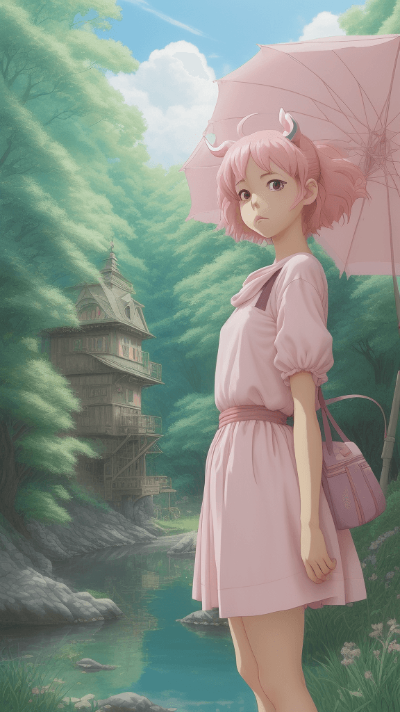 AI generated: pinky Studio Ghibli 16k4d rfktrstyle"pose in a realistic background" <lora:Vut_out_XL_MU:0. 800000>