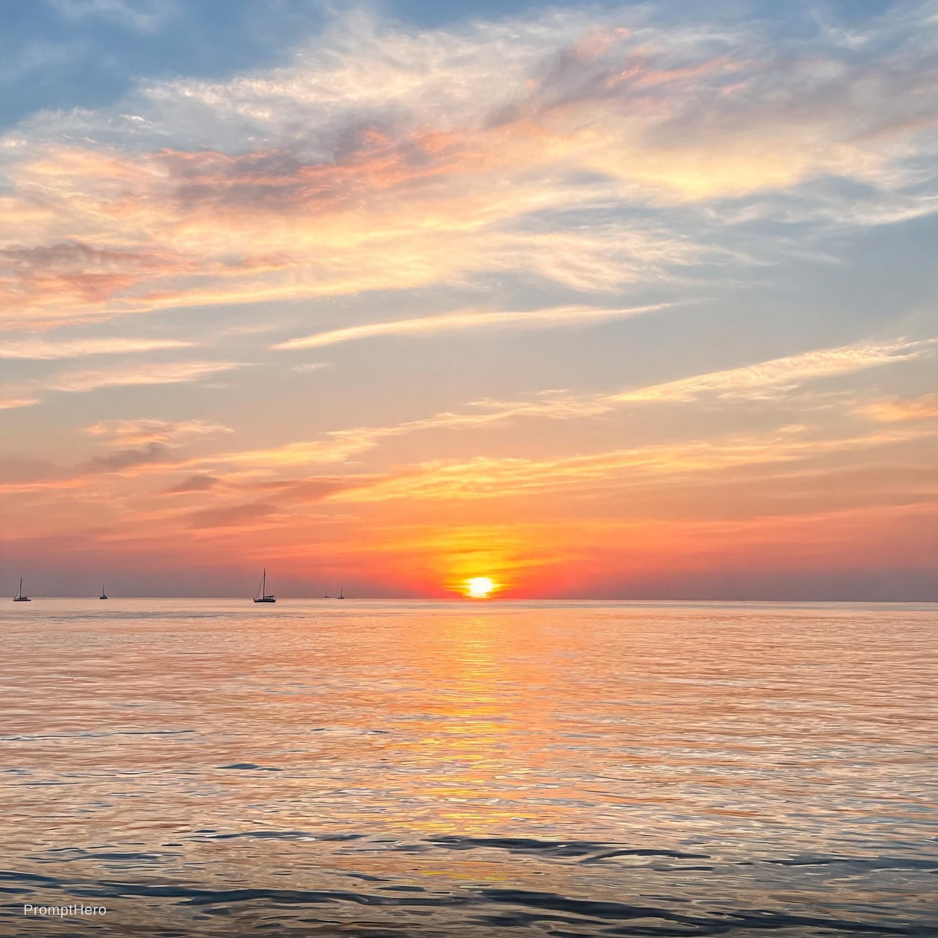 AI generated: A beautiful sunrise 