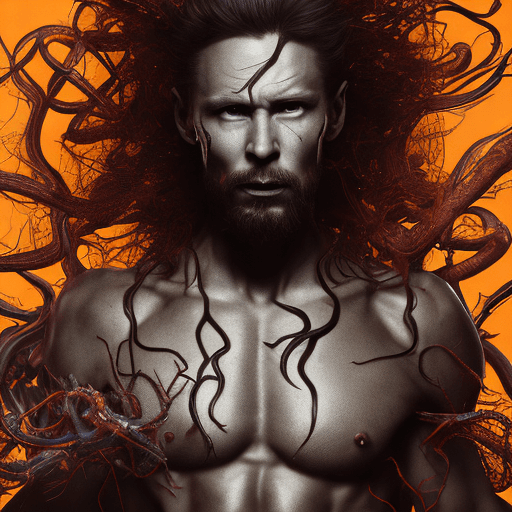 AI generated: Venom:: highly detailed, hyper realistic, photographic, wide angle lens:: in the style of Richard Av...