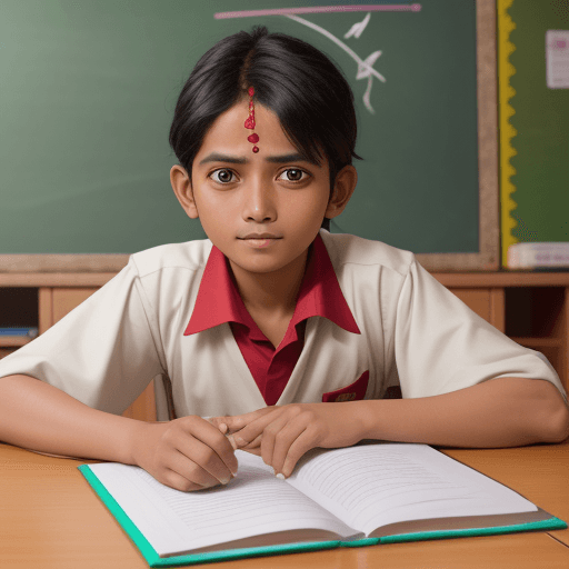 AI generated: Guru denga para murid