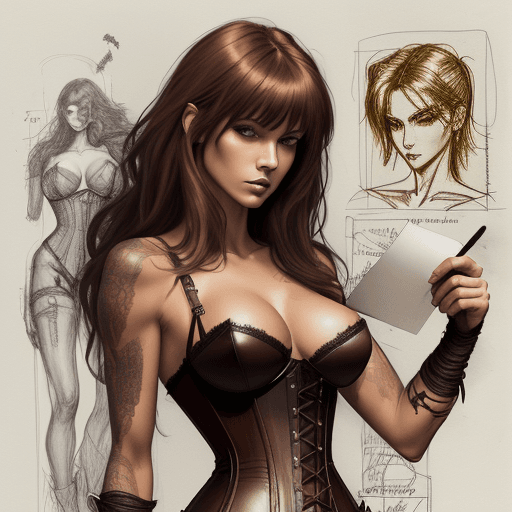 AI generated: Sketchbook Style, Sketch book, hand drawn, dark, gritty, realistic sketch, Rough sketch, mix of bold...