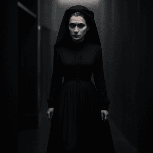 AI generated: Woman in black