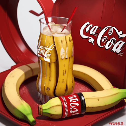 AI generated: Photography, banana, Coca-Cola, characters, games, cute --v 6.0