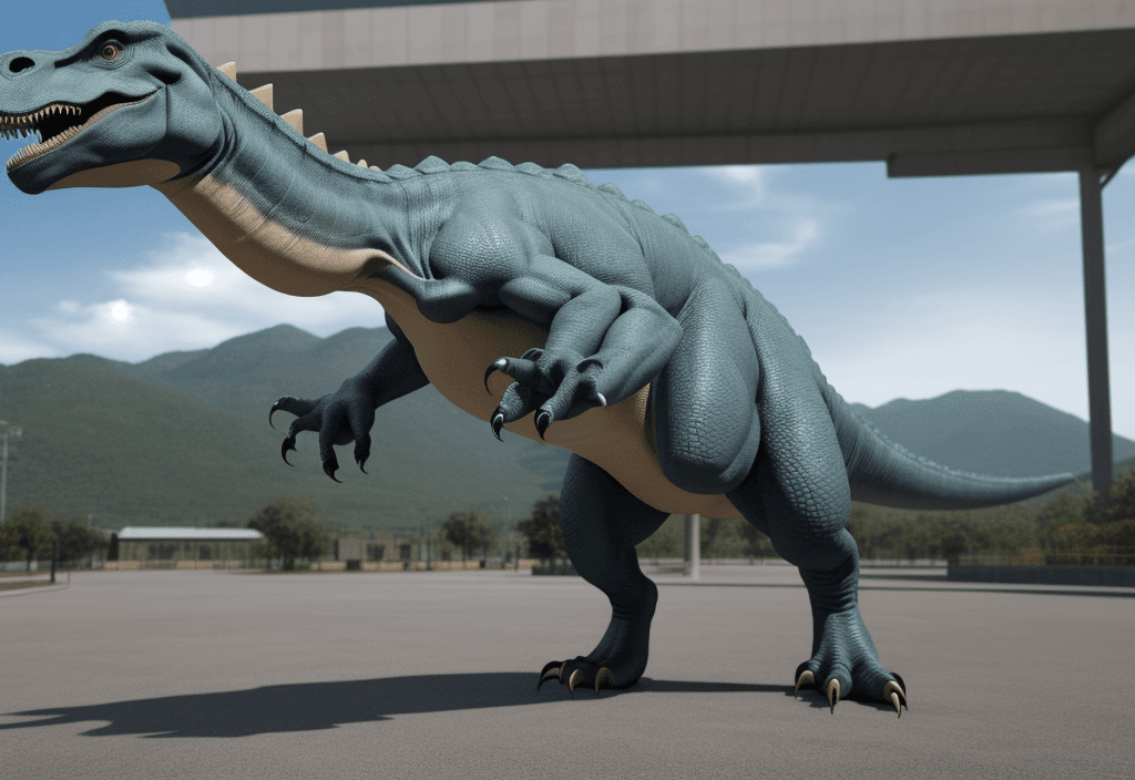AI generated: Dinosaur in 3D