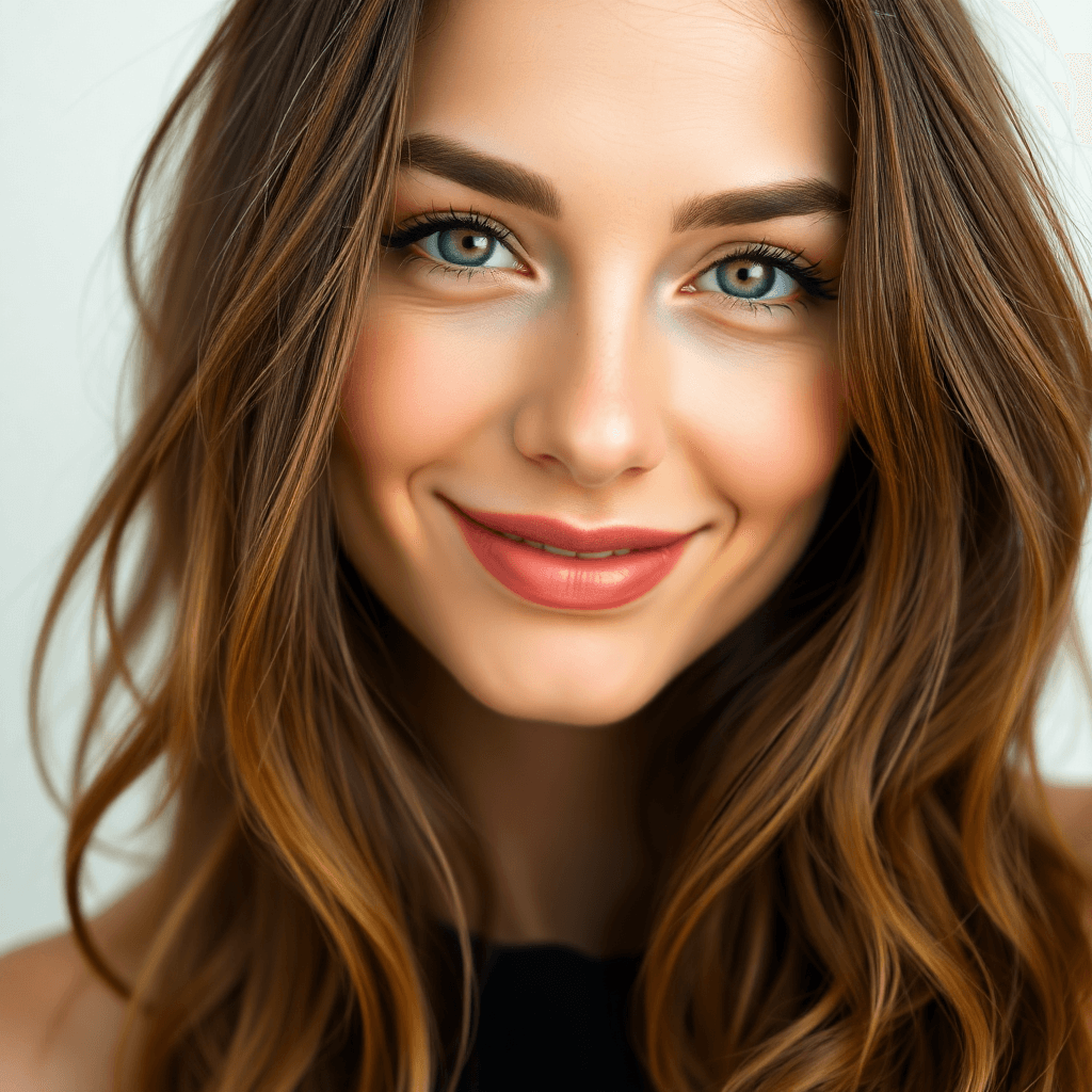 AI generated: young Turkish 30 years woman, gentle smile but don't show teeth, close shot, ((standing before the w...