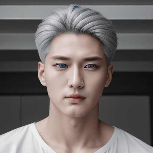 AI generated: "His piercing blue eyes gazed out from beneath a mop of striking gray hair, perfectly framing his ha...