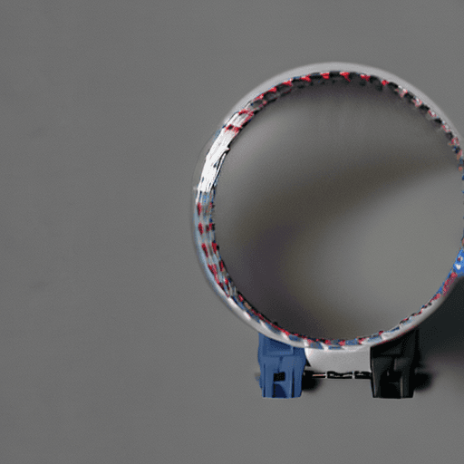 AI generated: front view , front bike light, technical materials, the design is minimal,  low angle to capture the...