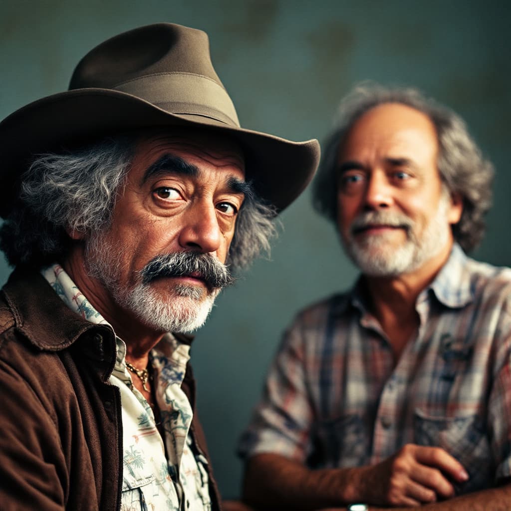 AI generated: cheech marin & tommy chong from the first movier poster