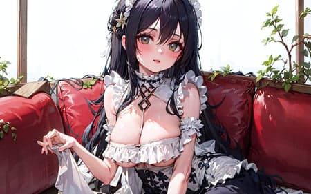 Indomitable (Azur Lane) Maid Costume 不挠 女仆皮肤 