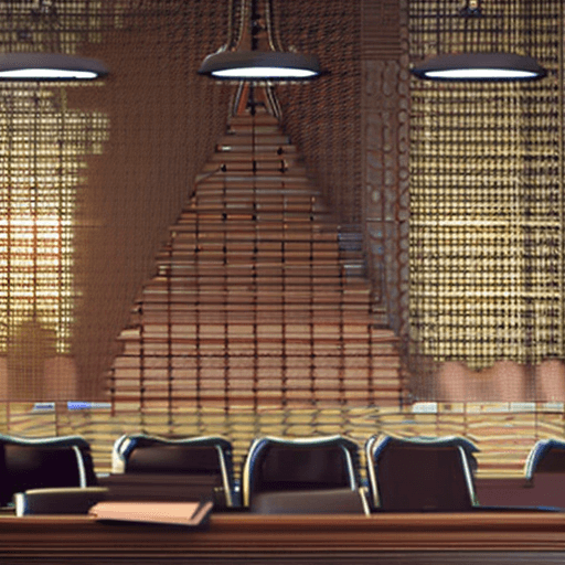 AI generated: A lawyer woman making speech in a court. intricate artwork . octane render, trending on artstation,t...
