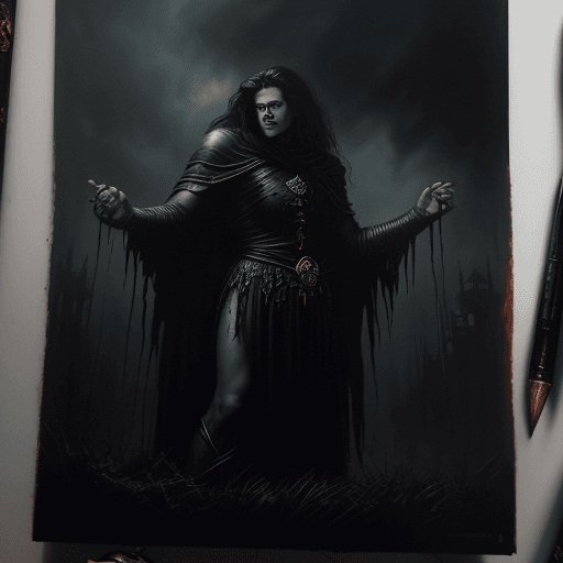 AI generated: 80s dark fantasy, dark fantasy, dark fantasy aesthetic, 80s fantasy film inspired, 80s fantasy film,...