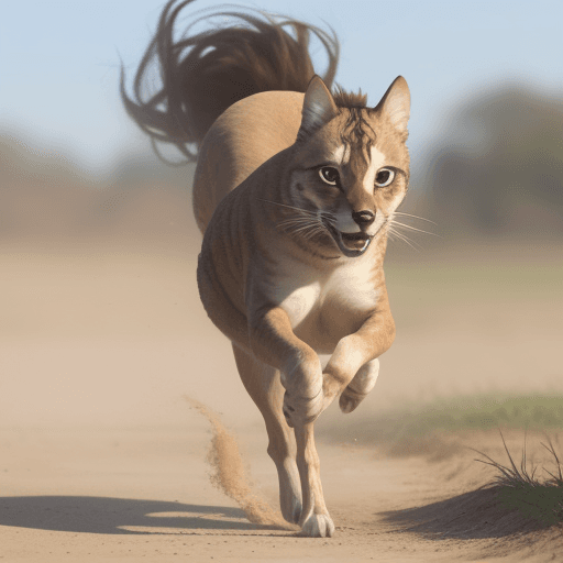 AI generated: female playing chase