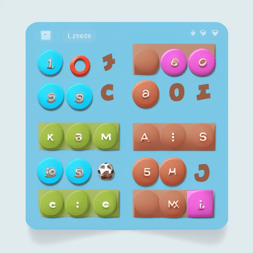 AI generated: Boggle game, mobile app, flat design