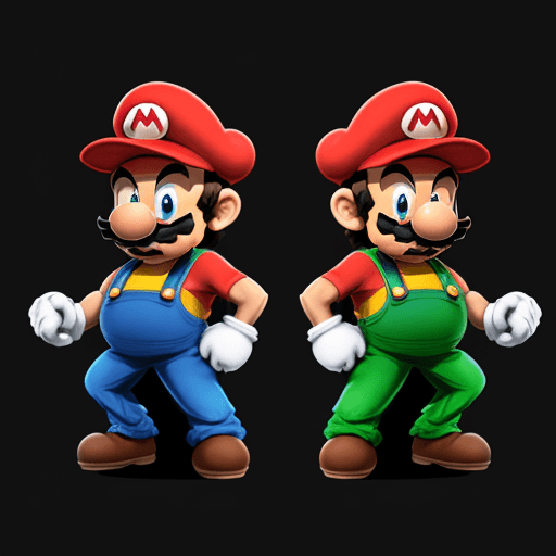 AI generated: Black Mario Bros from the Bronx
