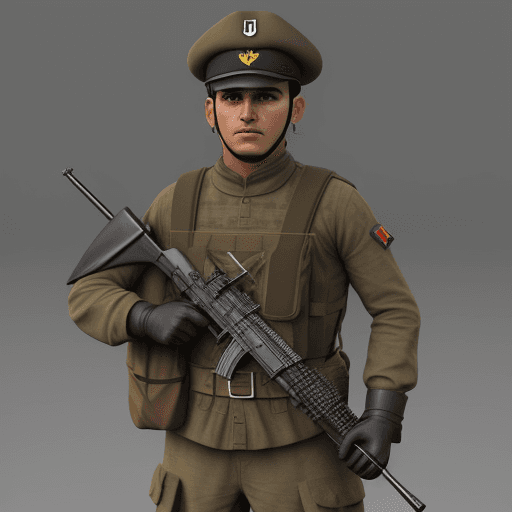AI generated: SOLDADO DE GUERRA EN 4D