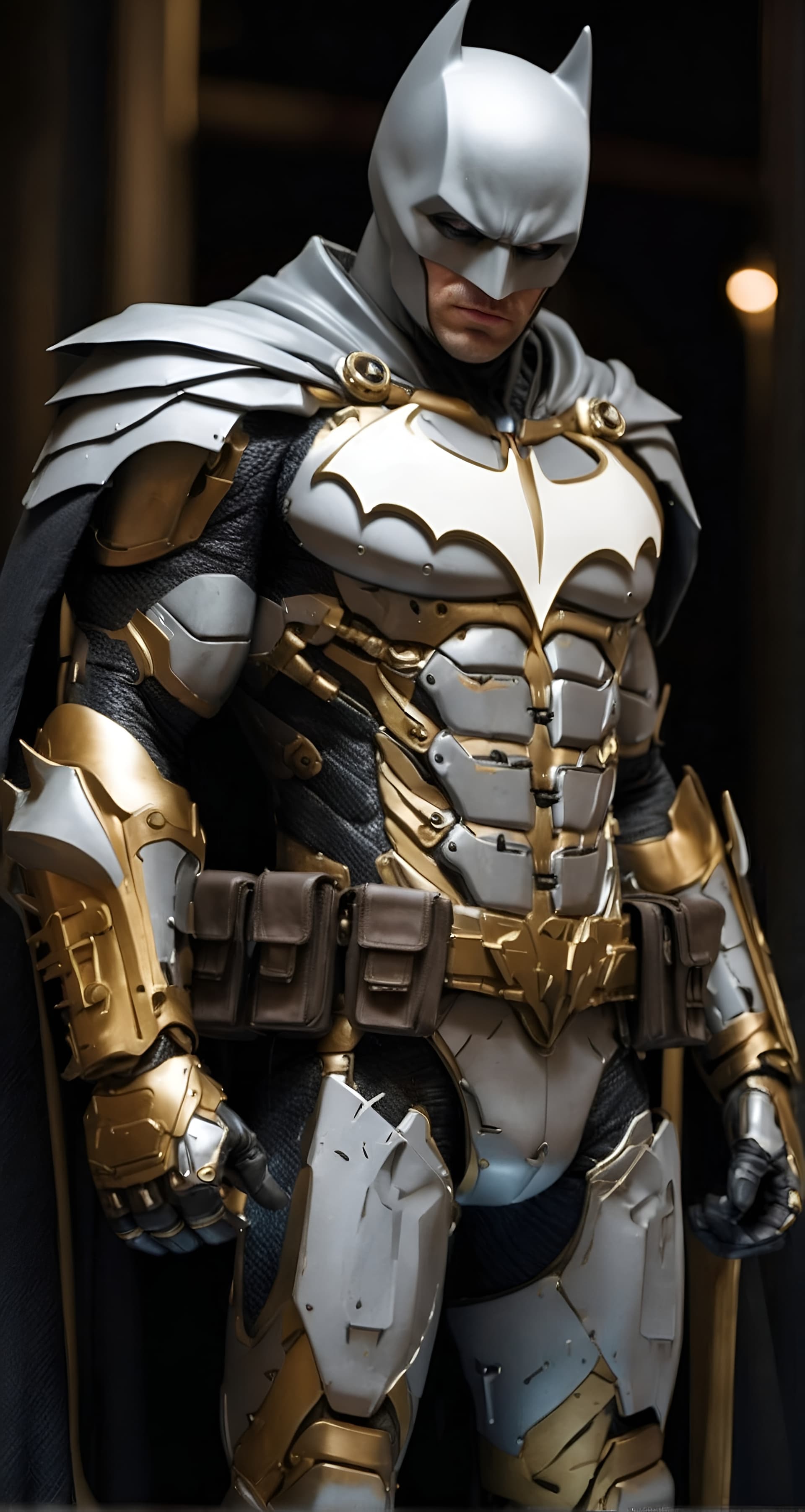 AI generated: A full body Batman character, realistic, ultra detailing, nice dynamic pose, 8K sharp focus, highly ...