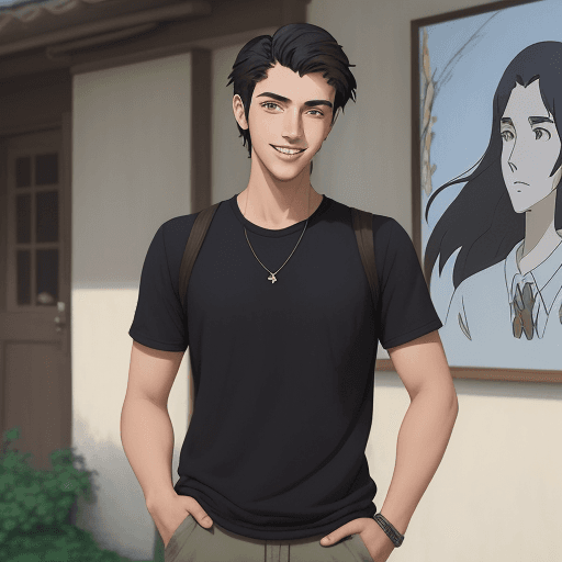 AI generated: Pairoj is a handsome young man with a charming and approachable demeanor. He has a warm smile that l...