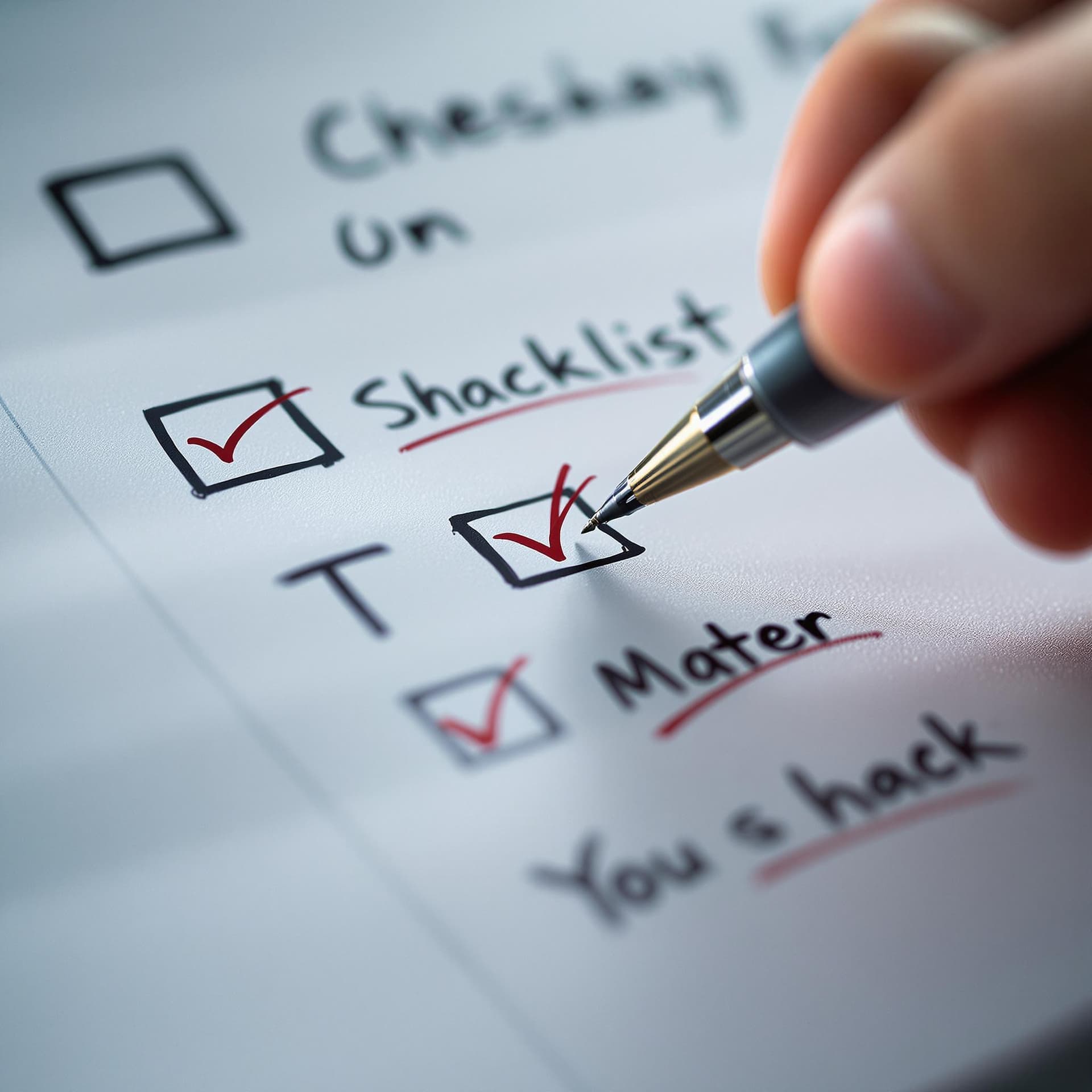AI generated: A neat checklist or calendar with items being checked off
 dslr, ultra quality, sharp focus, tack sh...