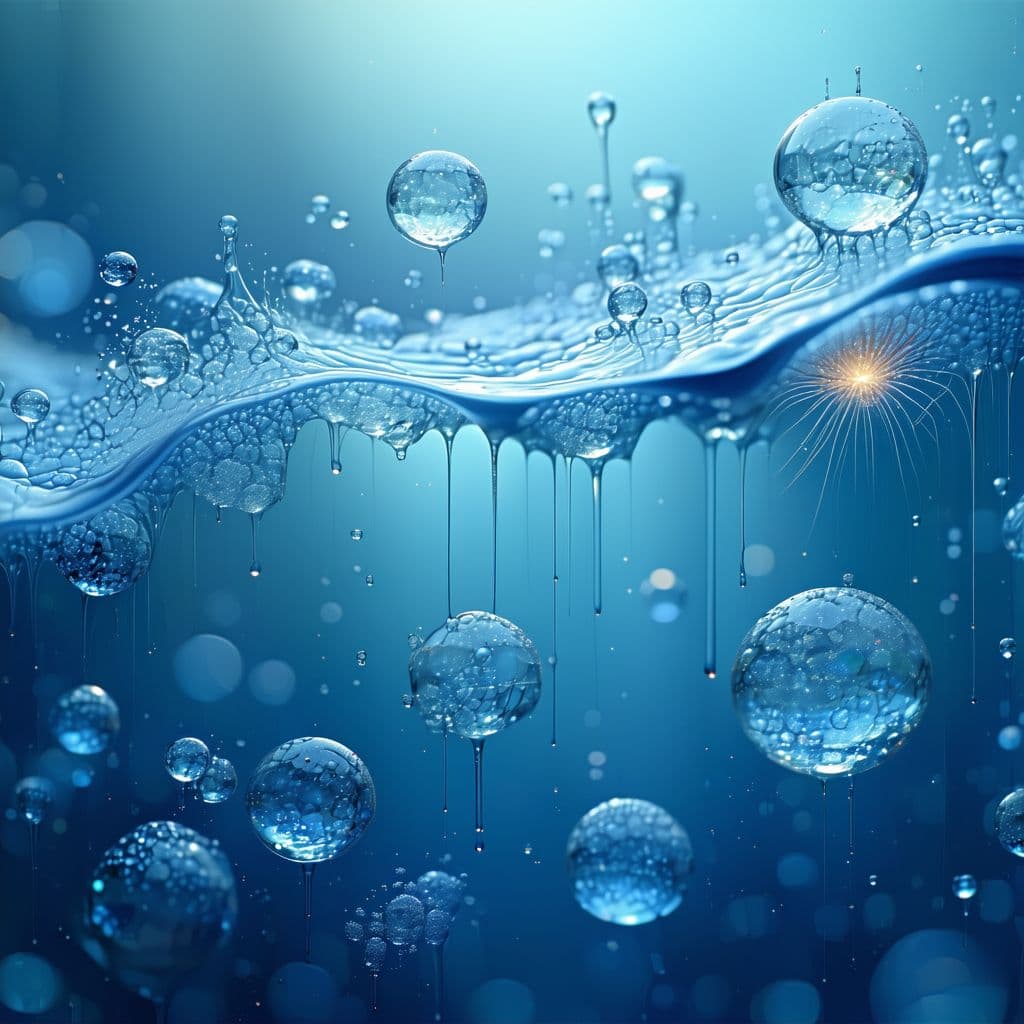 AI generated: Create a highly detailed microscopic image of seawater, capturing the tiny organisms, plankton, and ...