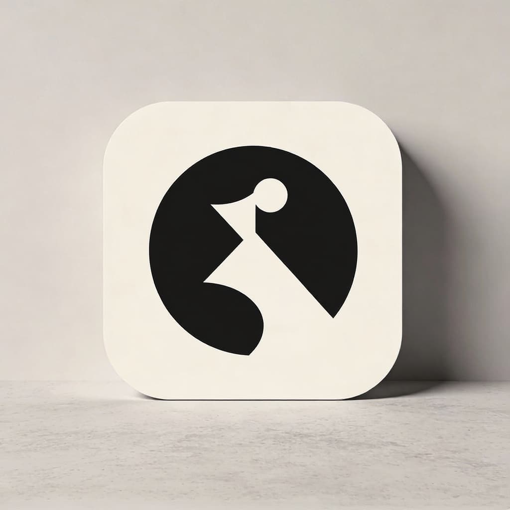 AI generated: This is clean but too generic.
Redesign a NEW symbol with the same simplicity, but with a more intel...