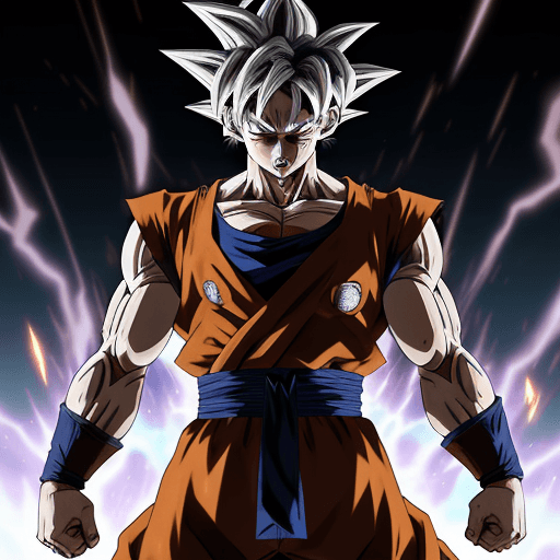 AI generated: Goku ultra Instinct mode