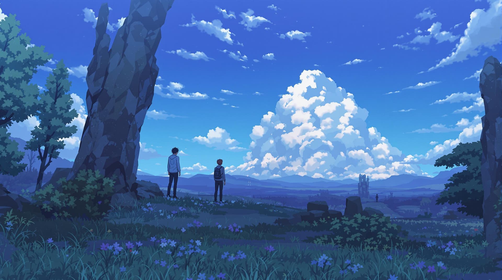 AI generated: anime story scene