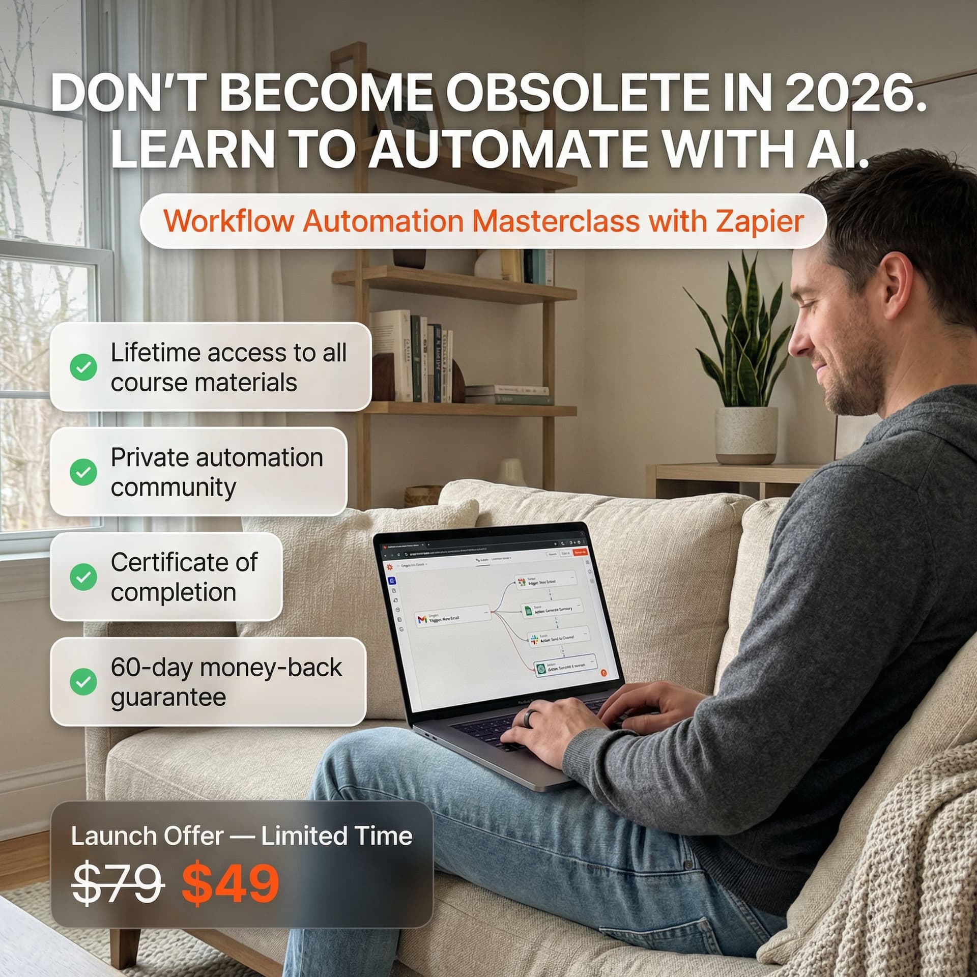 AI generated: Realistic iPhone-style lifestyle advertising image in vertical format (4:5).

Scene:
A North America...