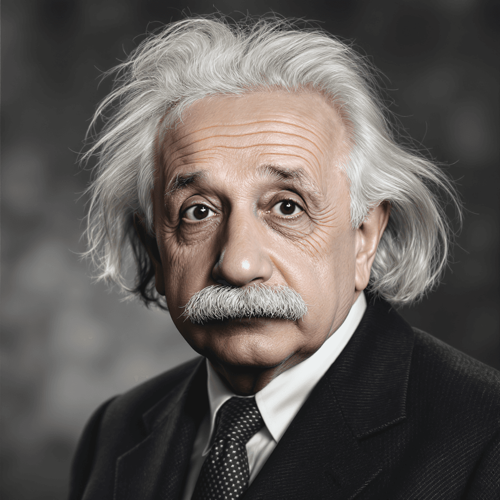AI generated: [Image Type: Ultra-realistic photograph / Highly detailed digital painting] of Albert Einstein.

F...