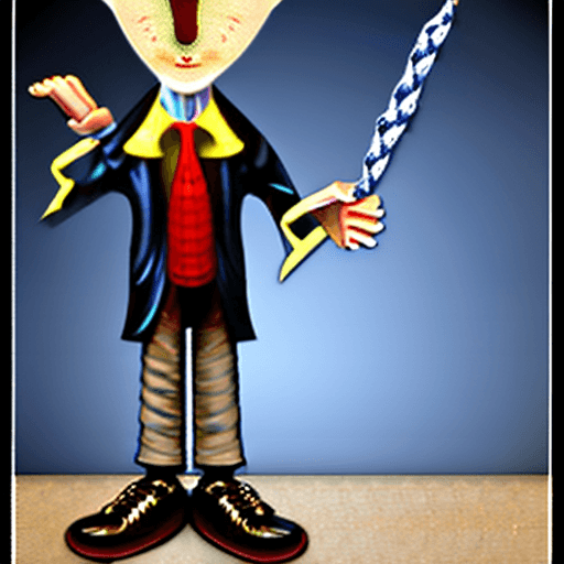 AI generated: Benjamin Netanyahu as Pinocchio puppet with strings, cuddly, arrogant, powerful, high fantasy, epic,...