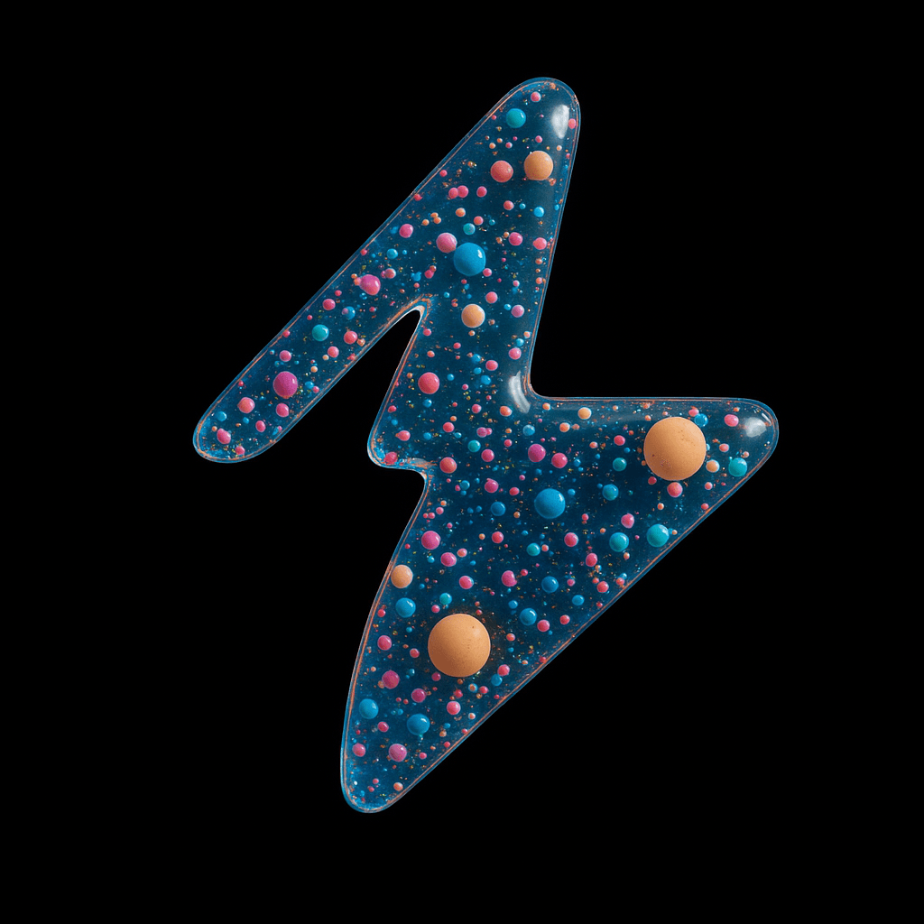 AI generated: ChatGPT JSON:

{
  "title": "Bubble Bolt",
  "styleAesthetic": {
    "overallVibe": "Playful co...