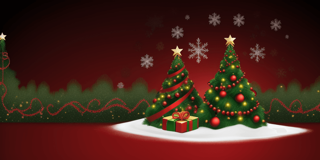 AI generated: fancy christmas background