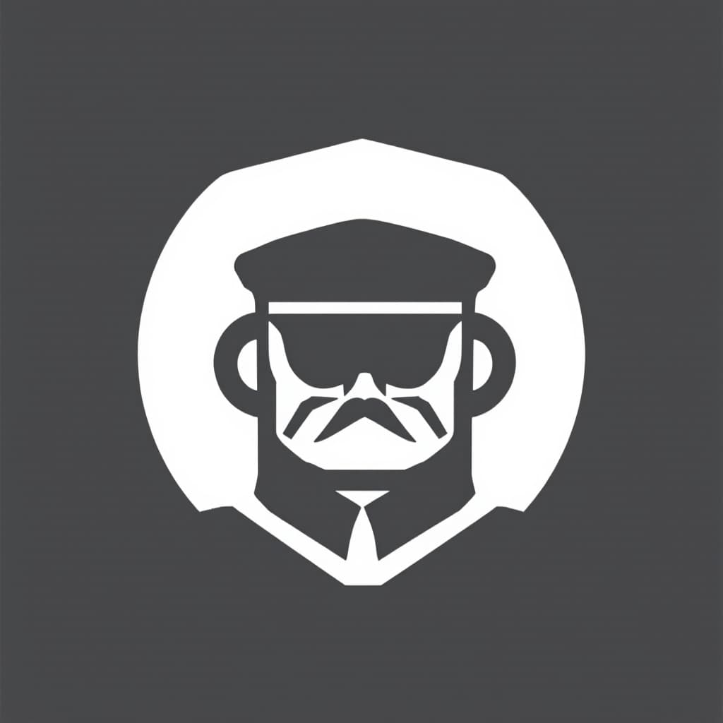 AI generated: help me to design logo for my app, the app called Officer, it is basically for helping to do day to ...