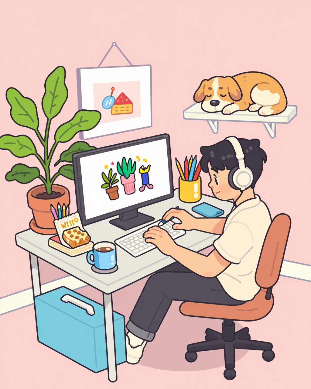 Cute Flat Art - Image 2