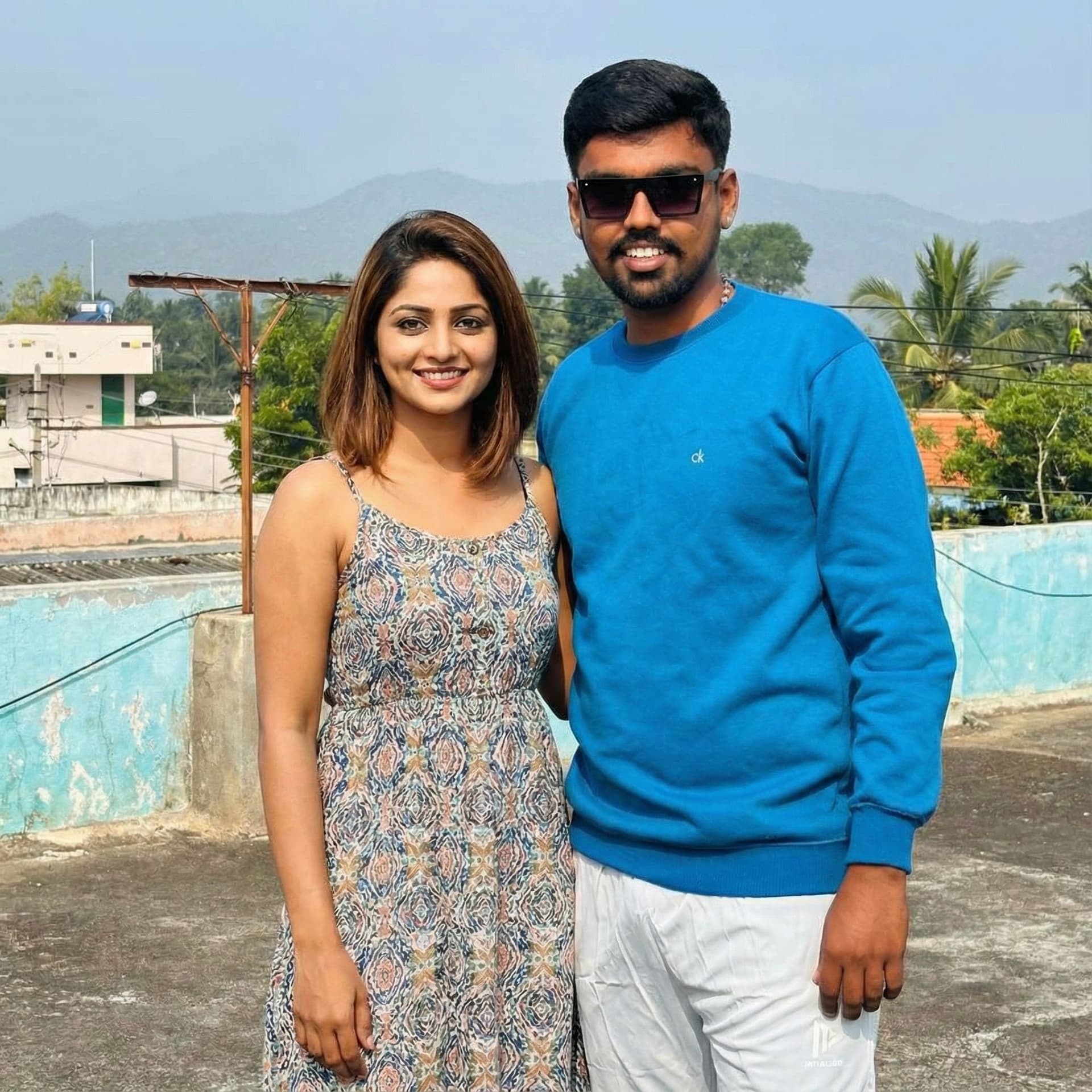 AI generated: Rachitha ram standing with me 