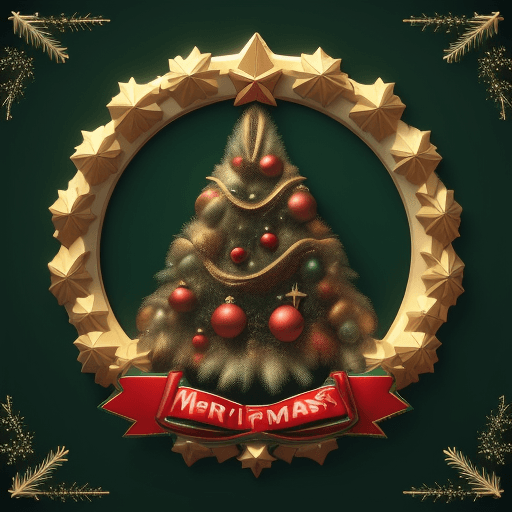 AI generated: logo, 3D, christmas reinder, christmas background, realistic, vintage, 3d, highly detailed, 32k, hd,...