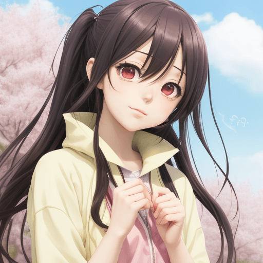 AI generated: hiyori momose