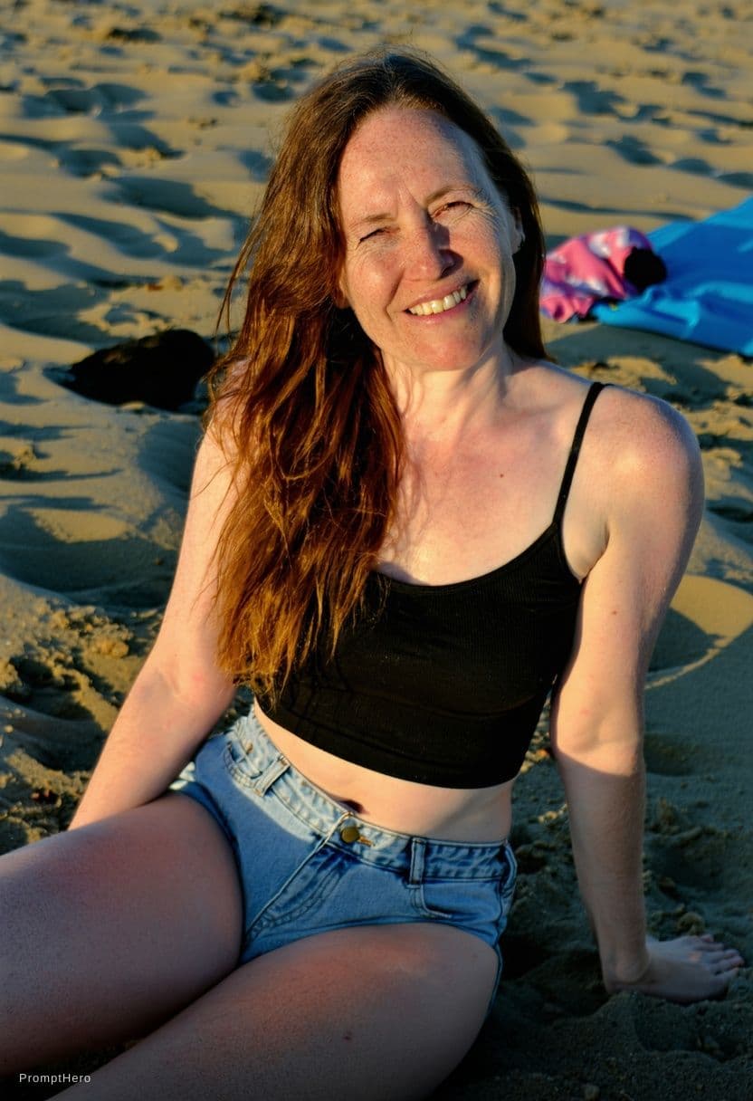 AI generated: Preciso dela na praia de biquini