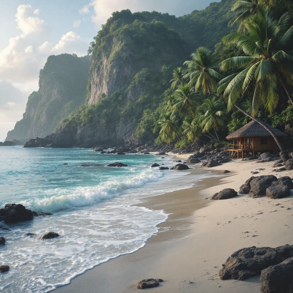 AI generated: lost in paradise hut






