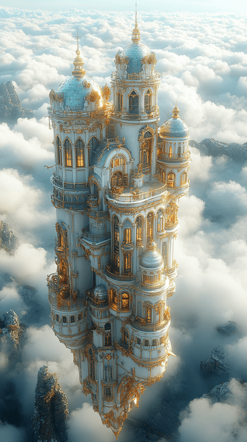AI generated: The hyper realistic steampunk vessel has intricate white-blue and gold designs with silver details, ...