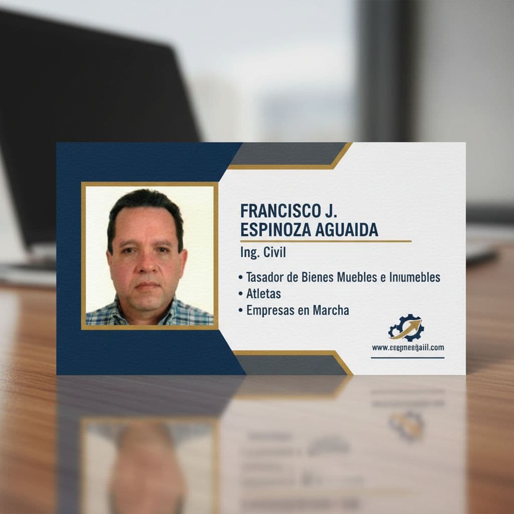 AI generated: Francisco J. Espinoza Aguaida Ing Civil Tasador de Bienes Muebles e Inmuebles, Atletas, Empresas en ...