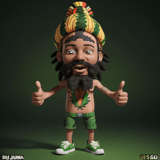 AI generated: comic , Ganja mascot , ganja , cannabisplant mascot , comic style , comic cannabis , bud , cannabisb...