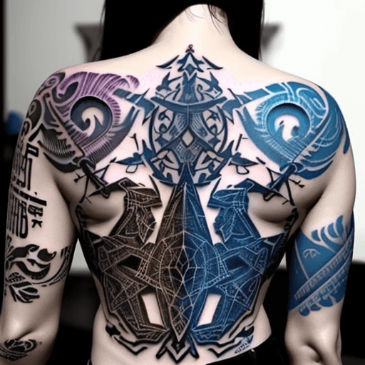 AI generated: partial differential equations tattoo designs


