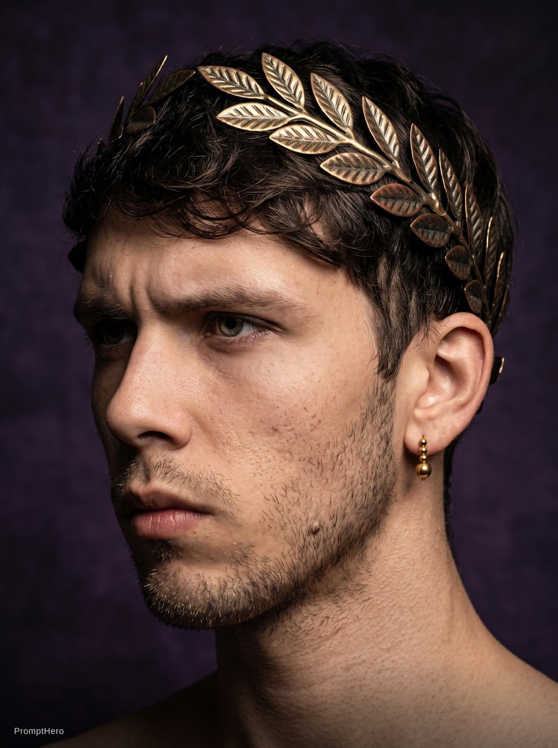 AI generated: A highly realistic, detailed studio photograph of a man with his face replaced by [User's Face Refer...