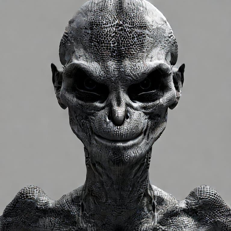 AI generated: 👽 Criatura Extraterrestre creada por IA.
 Les dejo el prompt que usé por si les sirve como guia: A...