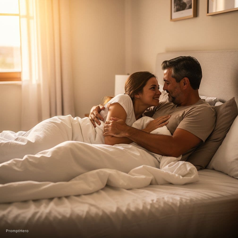 AI generated: Couples sex in bed