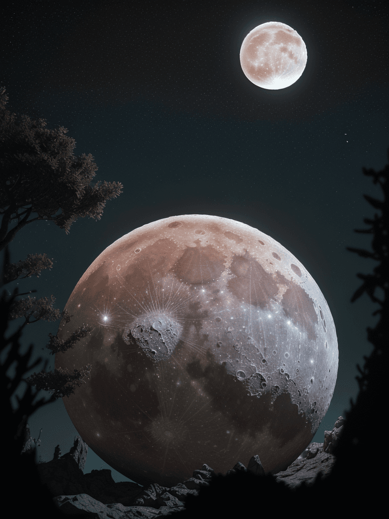 AI generated: Photo of a ultra realistic Moon, bright light, cinematic lighting, battered, low angle, trending on ...
