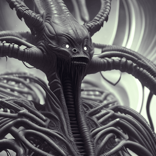AI generated: male alien demons, different full body modelposition, high detailed cinematic background , inspired ...