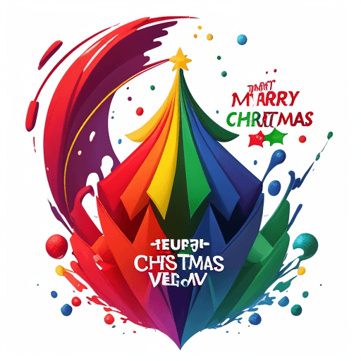 AI generated: Design a logo featuring a christmas event, with colorful contrasts that convey movement energy and d...