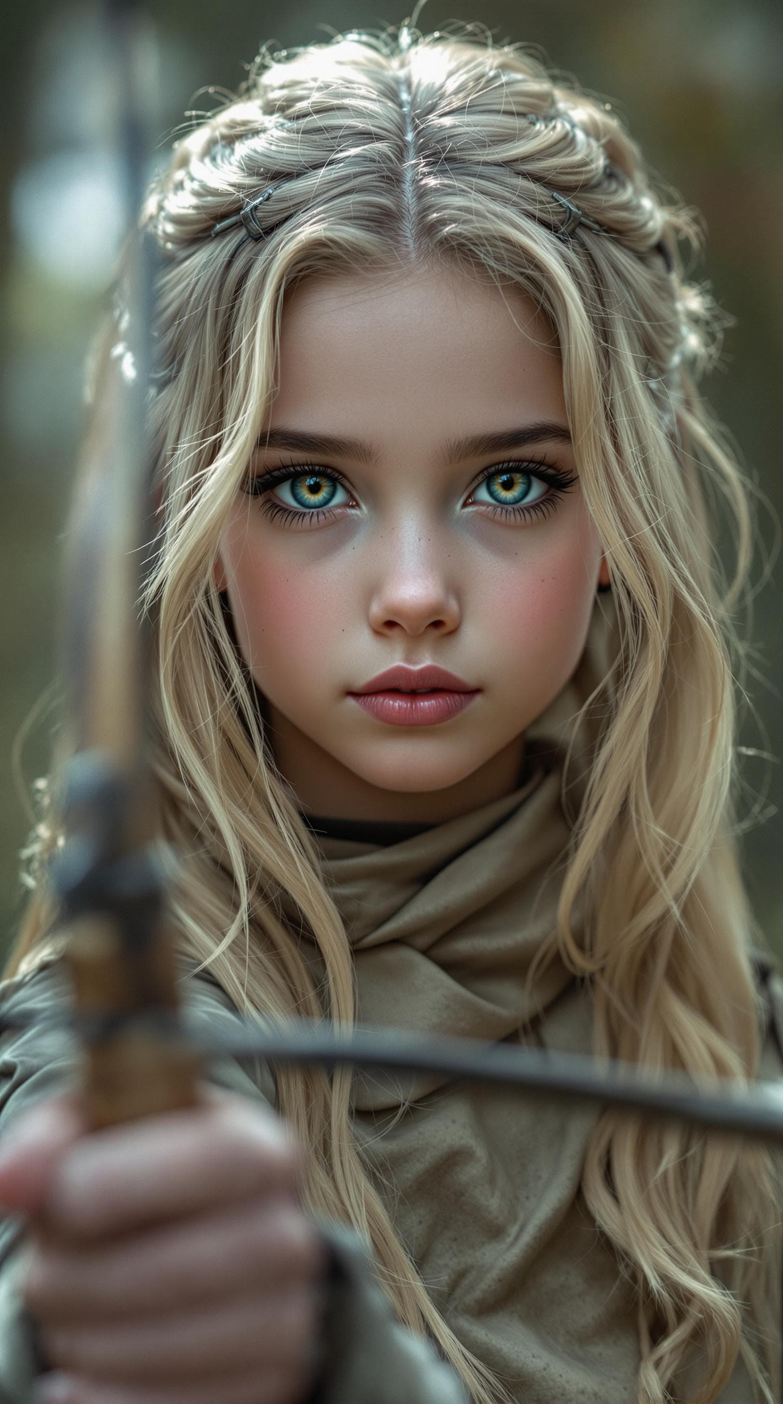 AI generated: a professional photo of a exceptionally of the most beautiful girl in the world, (age 7), Safiya (fu...