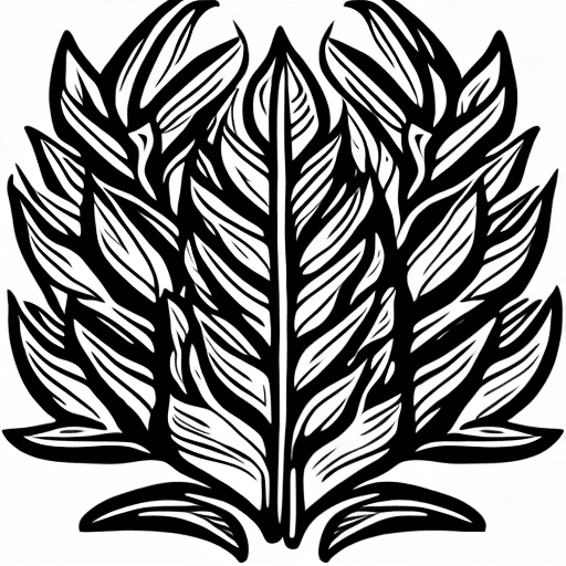 AI generated: vector icon of a plant